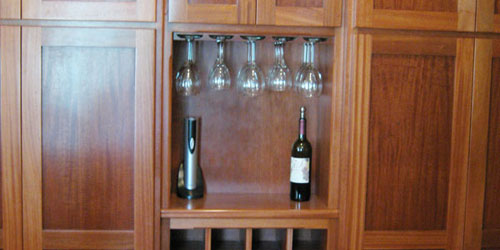Custom Hardwood Wine Cellar